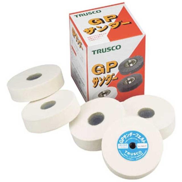 トラスコ中山　GPサンダーフェルト ねじ込み式 Φ100 5個入 ハード　GPSF10025Hの通販は