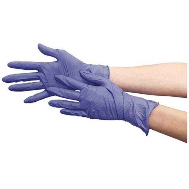 トラスコ中山　TRUSCO ニトリル製使い捨て極薄手袋 粉無し 200枚入 M バイオレット　TGL-442-Mの通販は