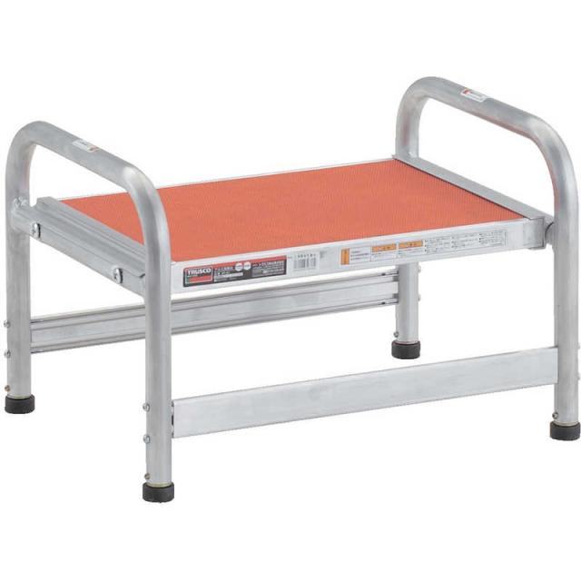 トラスコ中山　作業用踏台 アルミ製 アジャスター付 高さ0.23m 1段　AF-A1