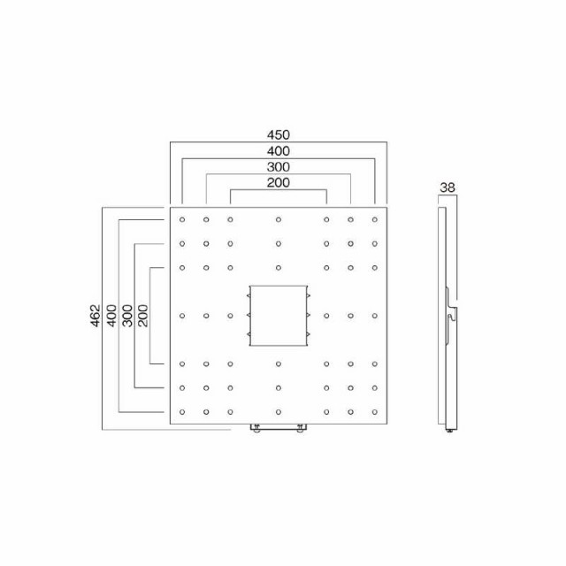 ハヤミ工産 壁掛金具 角度固定タイプ HAMILeX LH24 - テレビ用壁掛け金具