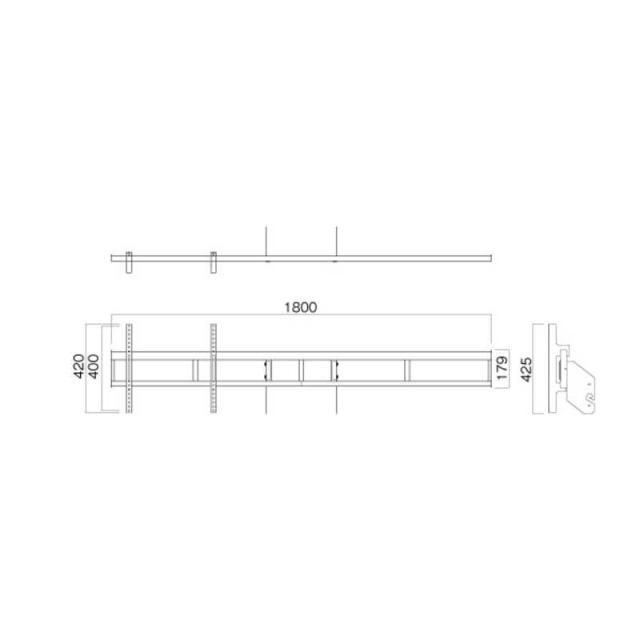 ハヤミ工産　オプションマルチ金具左右2連　PHP-S8206Y_1