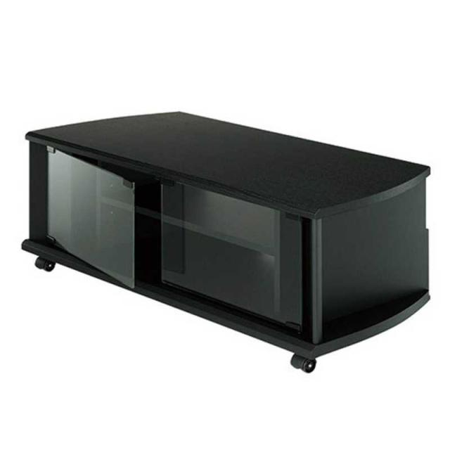 ハヤミ工産　テレビ台 目安：〜60型対応 ロータイプ マットブラック　TV-BS140L_1
