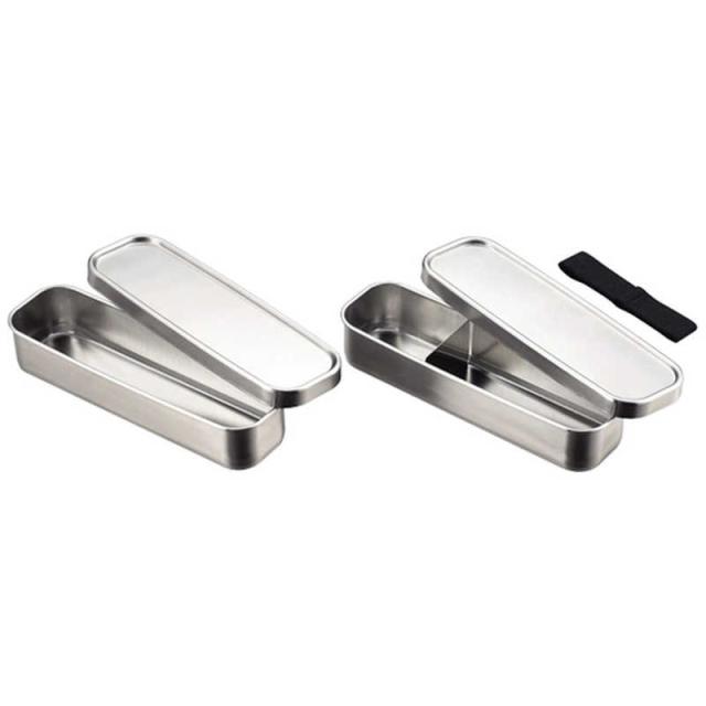 アイザワ　弁当箱 700ml UTILE 角長ランチボックス スリム 2段　70134