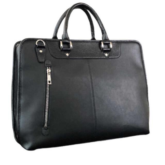 平野　ビジネスバッグ ブリーフケース タブレット対応 自立 大開き B4サイズ対応 ハミルトン ブラック　26712の通販は 7,293円