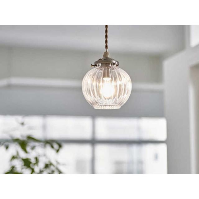 インターフォルム　LED照明 ペンダントライト 電球色 白熱電球付属 Lipri(リプリ) クリア　LT-9551CL_1