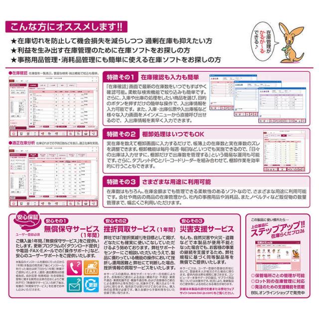 BSLｼｽﾃﾑ研究所　かるがるできる在庫26 在庫管理＋棚卸 シリアル版　_1