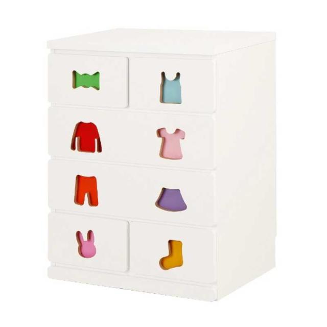 充英アート　おかたづけしたくなるチェスト 6杯 女の子用　TSC59HGWの通販は