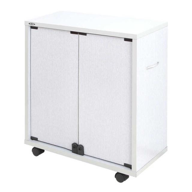 充英アート　同人誌専用 押入れワゴン 片面収納 奥行27cm JAJAN ホワイトグレー　DSW-T6027W
