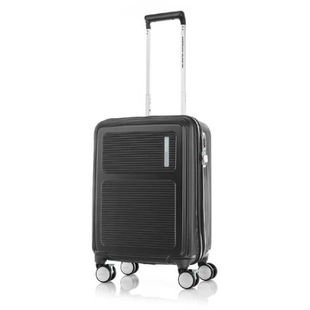 アメリカンツーリスター　ストッパー付スーツケース Sサイズ ［1〜3泊にオススメ］ TSAダイヤルロック搭載 マキシーヴォ (MAXIVO) ［TSAロック搭載］ ジェットブラック　HO2*19001の通販は