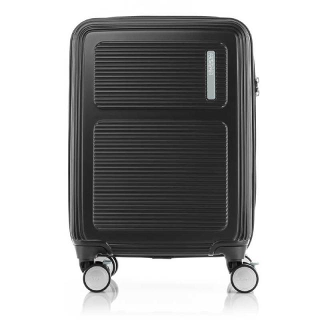 アメリカンツーリスター　ストッパー付スーツケース Sサイズ ［1〜3泊にオススメ］ TSAダイヤルロック搭載 マキシーヴォ (MAXIVO) ［TSAロック搭載］ ジェットブラック　HO2*19001の通販は