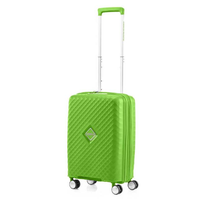 アメリカンツーリスター　拡張機能付きスーツケース Sサイズ 2〜3泊にオススメ スクアセム SQUASEM ［TSAロック搭載］ アップルグリーン　QJ2＊34001の通販は