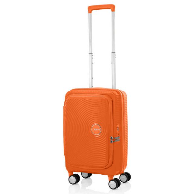 アメリカンツーリスター　スピナー 55 EXP 拡張機能付きキャリー 1-3泊にオススメ TSAダイヤルロック式 CURIO(キュリオ) ［TSAロック搭載］ スパークオレンジ　AO8*96045の通販は 21,087円