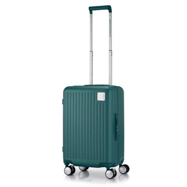アメリカンツーリスター　ストッパー付スーツケース スピナー55 機内持込サイズ フレームタイプ ロケーション LOCKATION ［TSAロック搭載］ パイングリーン　QI9＊22005
