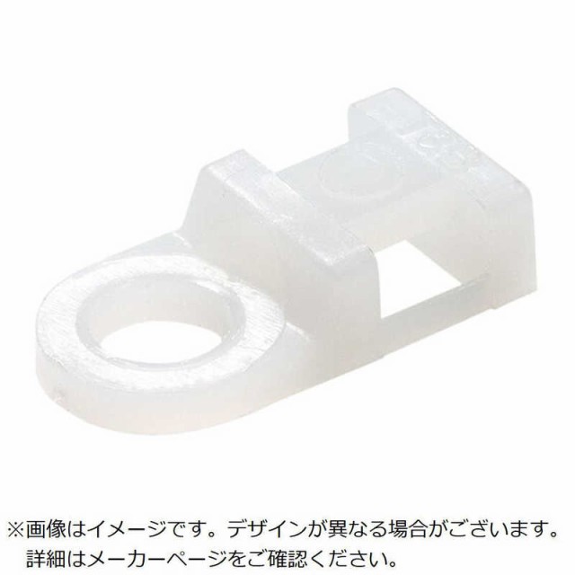 ABB　TY-Rap 結束バンド用ミニマウントベース(ねじ固定タイプ) ミニマウンティングベース(平板タイプ)標準(ナチュラル色)タイ幅最大4.8mm1000個入り　TC112TB