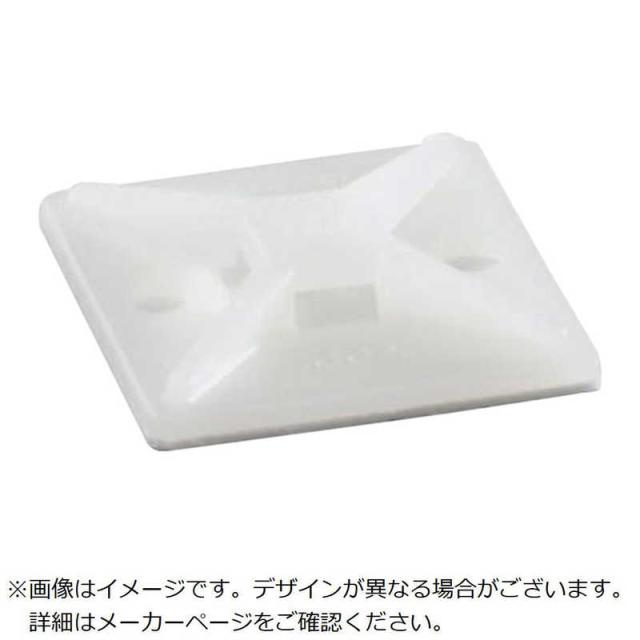 ABB　TY-Rap 結束バンド用マウントベース(ねじ/接着剤固定タイプ)4方向マウンティングベース標準(ナチュラル色)(大袋)タイ幅最大5.2mm1000個入り　TC345
