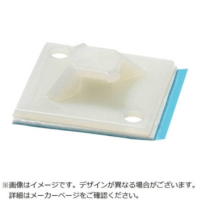 ABB　TY-Rap 結束バンド用マウントベース(ねじ/接着剤固定タイプ) 2方向マウンティングベース難燃(ナチュラル色)(大袋)タイ幅最大7.6mm1000個入り　TC347FR