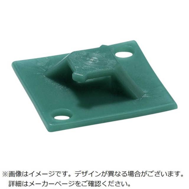 ABB　TY-Rap 結束バンド用マウントベース(ねじ/接着剤固定タイプ)2方向マウンティングベース極限環境対応グレード(青緑色)(大袋)タイ幅最大7.6mm1000個入り　TCZ347