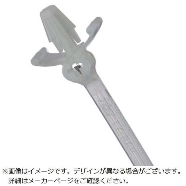 ABB　TY-Rap パネル固定用結束バンド(プッシュマウント) パネル固定用結束バンド標準(ナチュラル色)(大袋)羽あり幅3.5X長さ102mm1000本入り　TY54SM