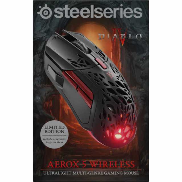 STEELSERIES Aerox 5 Wireless DIABLO IV Edition ［光学式 /有線/無線