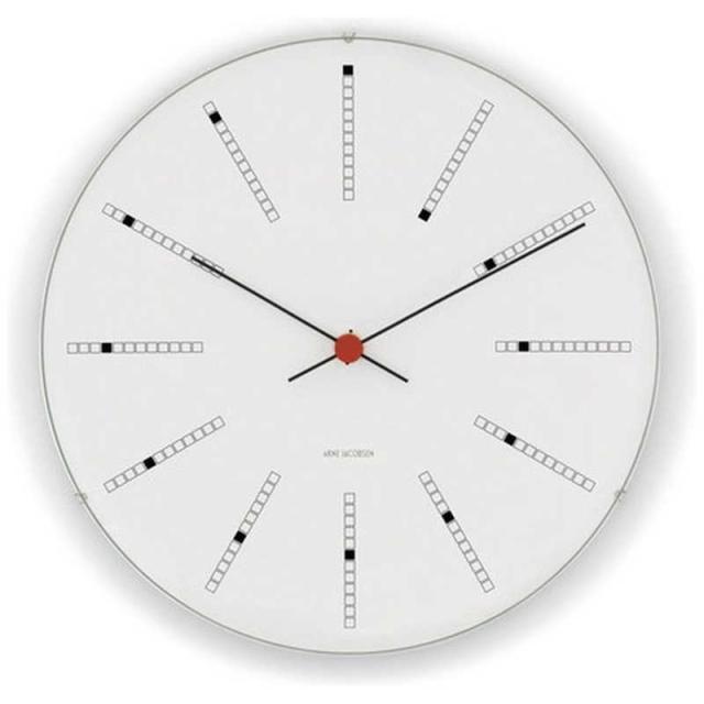 インテック 掛時計 Bankers Wall Clock 21cm white ARNE JACOBSEN(アルネ ヤコブセン ...