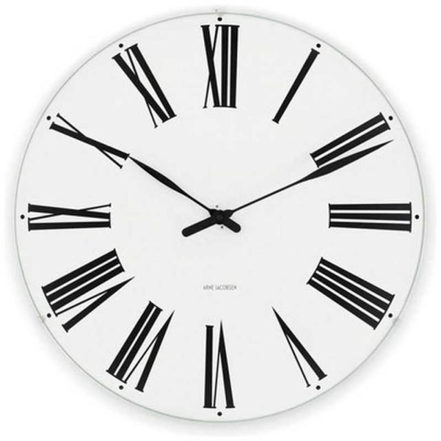 インテック　掛時計 Roman Wall Clock 21cm white/black ARNE JACOBSEN(アルネ ヤコブセン)　AJ43632の通販は