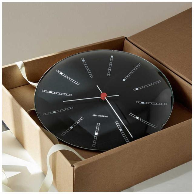 インテック　掛時計 Bankers Wall Clock 21cm black ARNE JACOBSEN(アルネ ヤコブセン)　AJ43636_2