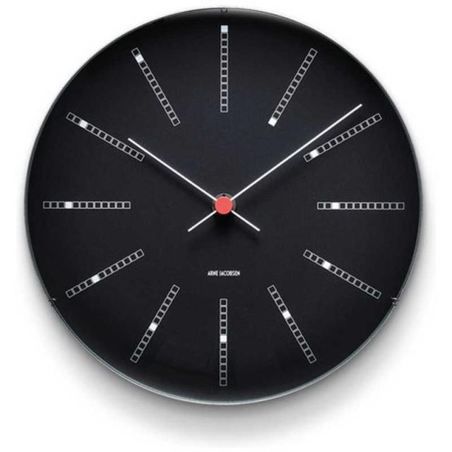 インテック　掛時計 Bankers Wall Clock 29cm black ARNE JACOBSEN(アルネ ヤコブセン)　AJ43646の通販は