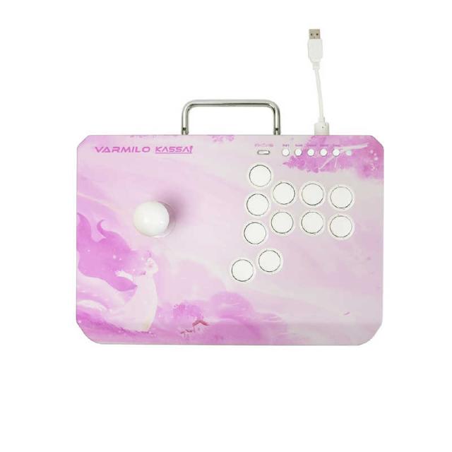 Varmilo Kassai アーケードコントローラー シルバー VARMILO KASSAI(喝采) 月光 格闘ゲーム用アーケード ジョイスティック