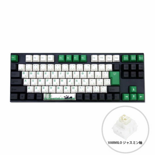 Varmilo　ゲーミング キーボード グリーン Panda R2 92 JIS Keyboard 有線 USB　VEM92A029JS