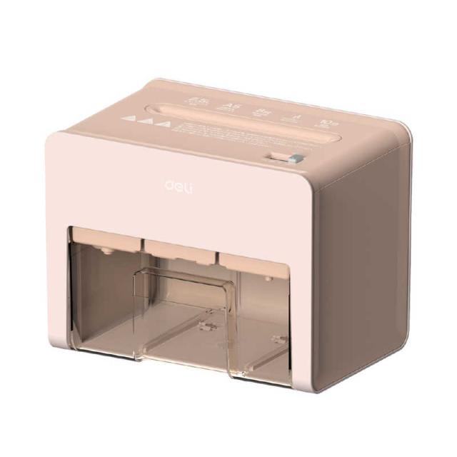 DELI　A5サイズ卓上型コンパクトシュレッダー ［クロスカット / A5サイズ］ ピンク　T925-PK 8,968円