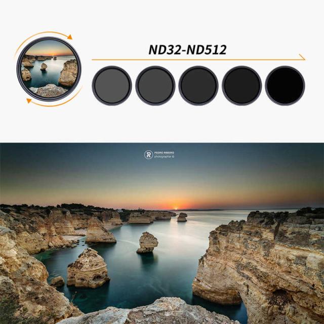 K＆FCONCEPT NANO-X バリアブルNDフィルター 72mm 減光範囲ND32