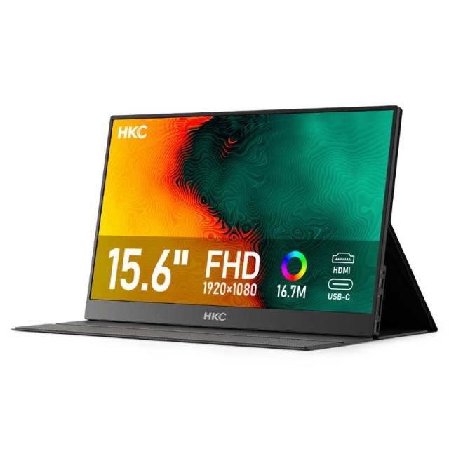 HKC　USB-C接続 モバイルモニター 15.6型 ［15.6型 / フルHD(1920×1080) / 60Hz］　V16