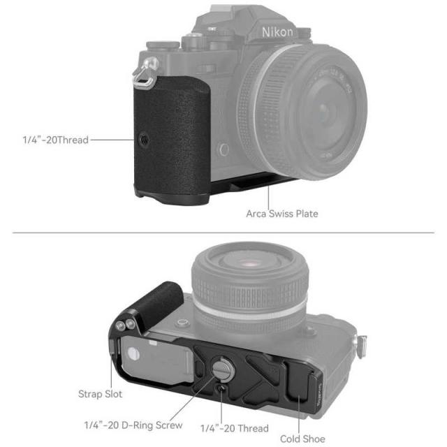 SMALLRIG Nikon Z fcミラーレスカメラ用L型グリップ(ブラック)4263