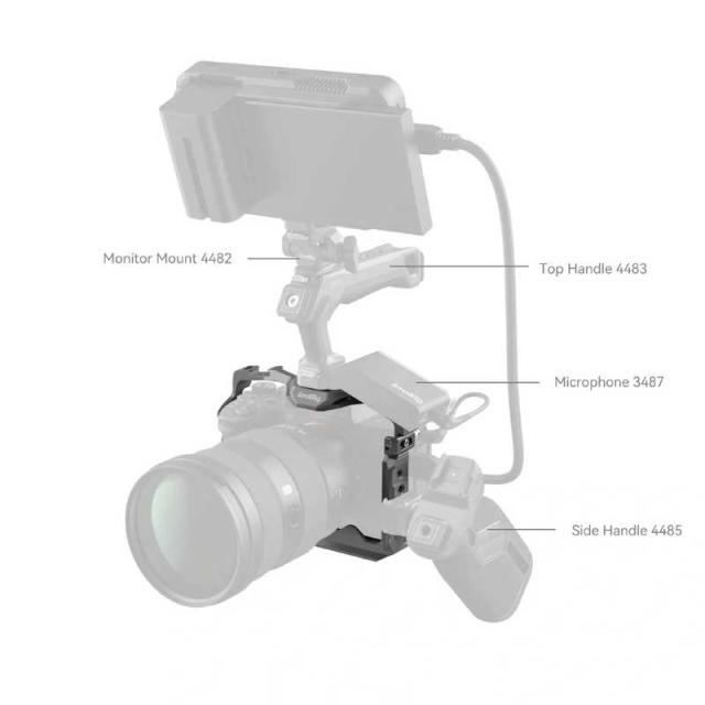 SMALLRIG　「Sony α 7R V/α 7 IV/α 7S III/α 1/α 7R IV」用HawkLockクイックリリースケージ4481　SR4481_3