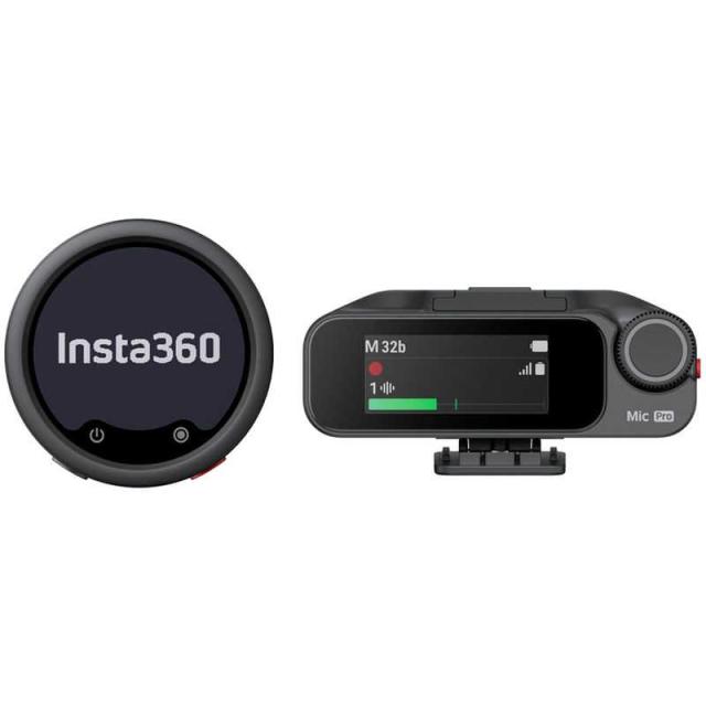 INSTA360　Mic Pro (1 TX ＋ 1 RX) グラファイトブラック　MCB10-MICPRO02