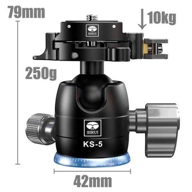 SIRUI　KSシリーズ 低重心クイックリリースフリップロックボール雲台 SS ［自由雲台(ボール雲台)］　KS-5-JP_1