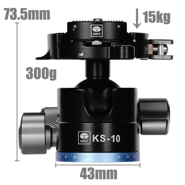 SIRUI　KSシリーズ 低重心クイックリリースフリップロックボール雲台 S ［自由雲台(ボール雲台)］　KS-10-JP_1