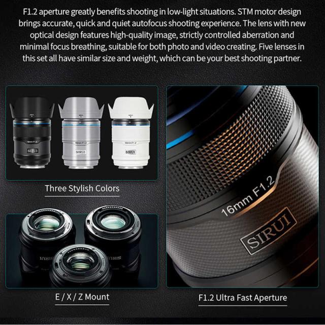SIRUI 75mm F1.2 単焦点レンズ Zマウント 対応マウント:ニコンZ