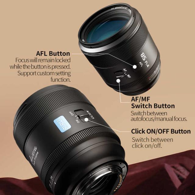 SIRUI　カメラレンズ オートフォーカスポートレートレンズ F1.4 Full Frame 85mm E/ブラック （ ソニーE / 単焦点レンズ ） 　AU85-E-JP_18