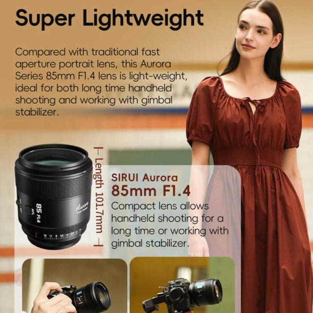 SIRUI　カメラレンズ オートフォーカスポートレートレンズ F1.4 Full Frame 85mm Z/ブラック （ ニコンZ / 単焦点レンズ ） 　AU85-Z-JP_17
