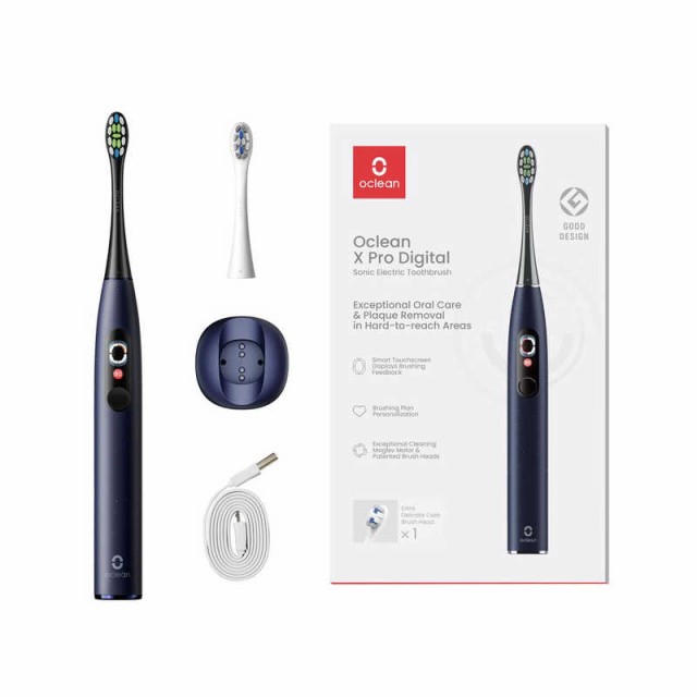 OCLEAN　Oclean X Pro Digital 音波電動歯ブラシ ダークブルー　Y2076DBLの通販は