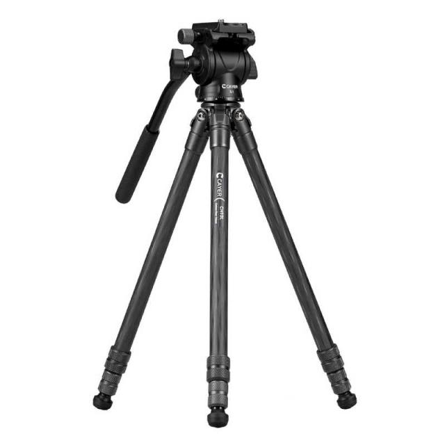 CAYER　カーボン製軽量三脚 ［3段 / 2WAY雲台］ ブラック　CAYER-CH10LS1BK 15,246円
