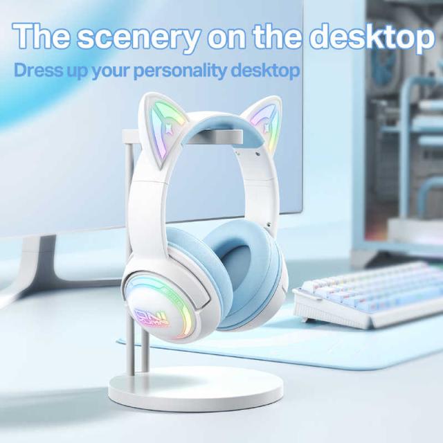 ONIKUMAGAMING ゲーミングヘッドセット 猫耳ヘッドセット 無線 GT838HB