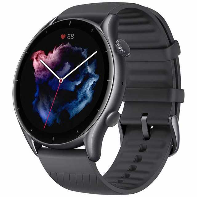 アースリボーン　GPSスマートウォッチ GTR3 Amazfit サンダーブラック　GTR3BK