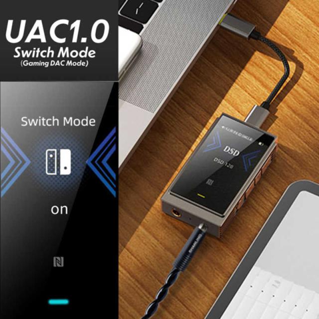 SHANLING　ポータブルヘッドホンアンプ UP6 [ ハイレゾ対応 / DAC機能対応 / Bluetooth対応 ] グレー　UP6-GRY_7