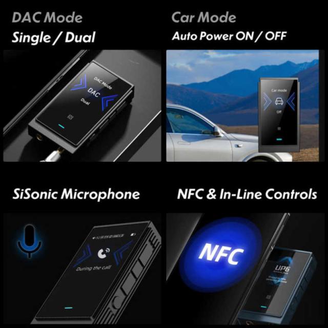 SHANLING　ポータブルヘッドホンアンプ UP6 [ ハイレゾ対応 / DAC機能対応 / Bluetooth対応 ] グレー　UP6-GRY_9