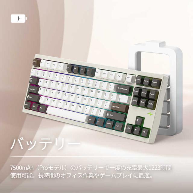KIBU Wobkey Crush 80 Pro Silver(有線・ワイヤレス/Bluetooth・USB