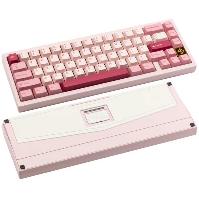 KIBU 鍵盤 ZEN 65 Lite(英語割り付ける) さくら色 ［有線・無線電話 / Bluetooth・USB］ LZ65Pink