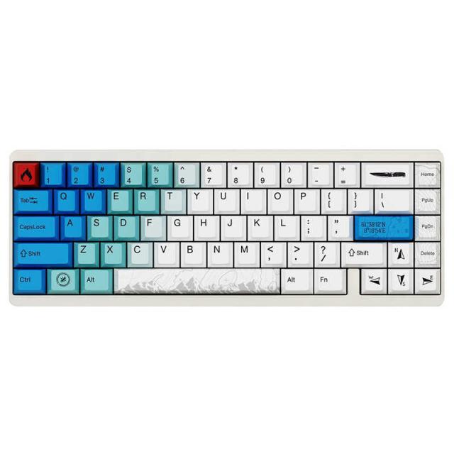 Varmilo　Muse Summit VYU67 ANSI Gateron＆ Magnet ゲーミングキーボード ［有線 /USB］ ホワイト　vm-vyu67-a110-gvmw