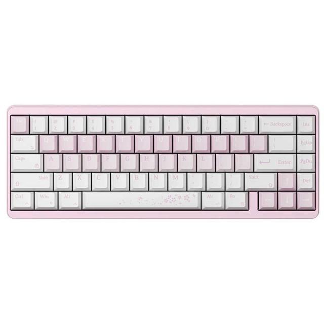 Varmilo VYU67 ANSI Sakura Gg-Mag White F ゲーミングキーボード